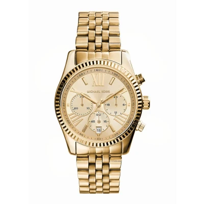 Afbeelding van Michael Kors horloge MK7378 Lexington goudkleurig