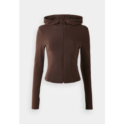 Afbeelding van Gina Tricot ZIP Hoodie Jacket Trainingsvest java, Dames, Maat: 40, Java