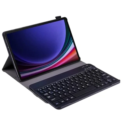 Afbeelding van Hoes met Toetsenbord QWERTY geschikt voor Samsung Galaxy Tab S9 / FE Zwart