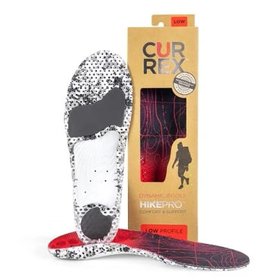 Afbeelding van CURREX HikePro inlegzool je nieuwe dimensie van wandelen. Dynamische performance voor wandelen, hiking of wandelingen, rood (laag profiel), EU 39,5 41,5 (Tag M)