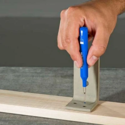 Afbeelding van Lyra Afrekenpen blauw diepgat