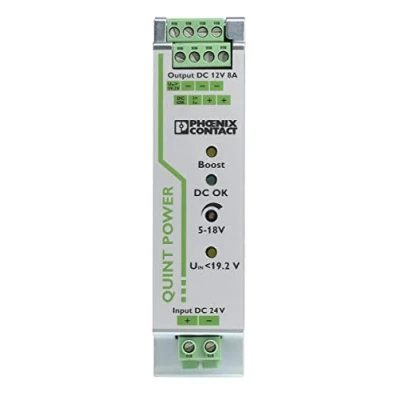 Afbeelding van Phoenix Contact QUINT PS/24DC/12DC/ 8 DIN rail netvoeding 12 V/DC A Aantal uitgangen: 1 x Inhoud: stuk(s)