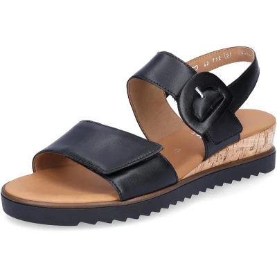 Afbeelding van Gabor 752 Sandalen Met Sleehak Dames Zwart Maat 39
