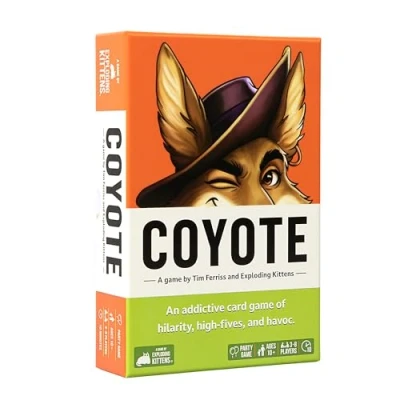 Afbeelding van Tim Ferriss and Exploding Kittens present Coyote, 10 minutes, Coyote Card Game, Party games, Ages 10+, 3 8 Players