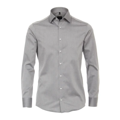 Afbeelding van Venti Modern FIT Zakelijk overhemd, Heren, Maat: 42, Silver