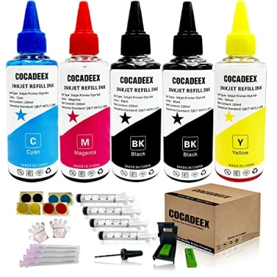 Afbeelding van COCADEEX 500ml Inktnavulset Compatibel met HP inktcartridges 307XL 305XL 304XL 303XL 302XL 301XL 307 305 304 303 302 301