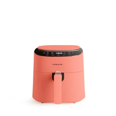 Afbeelding van CREATE Airfryer Pro Compacte heteluchtfriteuse, 3,5 liter, terracotta, 8 programma&#039;s, display, praktisch, eenvoudige reiniging, 360 graden luchtcirculatiesysteem, 1300 W