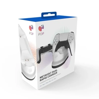 Afbeelding van PDP METAVOLT PS5 DUAL CHARGER wit For SONY PLAYSTATION PS4, Officieel gelicentieerd