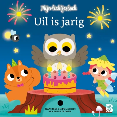Afbeelding van Uitgeverij ballon mijn lichtjesboek uil is jarig