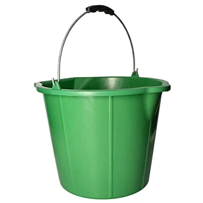 Afbeelding van KOTARBAU® Kunststof emmer met schenktuit 15l bouwemmer handvat Green