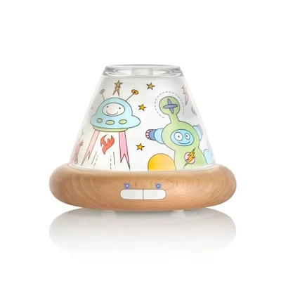Afbeelding van Puressentiel Ultrasone luchtbevochtiger diffuser ELIO nachtlampje en slaapmodi voor kinderen aanpasbare decoraties