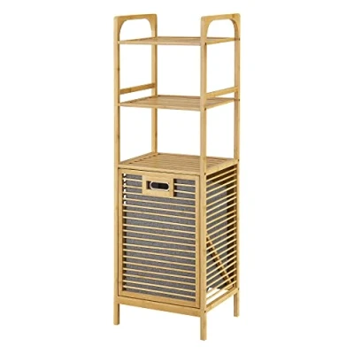 Afbeelding van Wasmand Tidaholm bamboe met 2 planken 118x39,5x30,5 cm