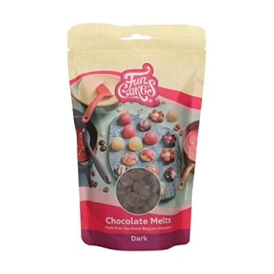Afbeelding van FunCakes Chocolade Melts Smeltchocolade Puur 350g