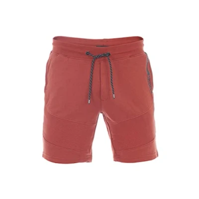 Afbeelding van riverso RIVRainer Sweatshort voor heren, korte sweatshorts, bermuda, zomer, sport, bikershorts, katoen, zwart, groen, blauw, rood, S, M, L, XL, 2XL, 3XL, 4XL, 5XL, Dark Red (15400), L