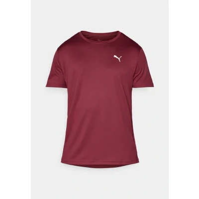 Afbeelding van Puma Essential Texture TEE Sport Tshirt, Heren, Maat: Small, Ruby shimmer