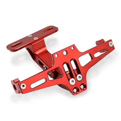 Afbeelding van Universele Kentekenplaathouders achter voor Z650 Z750 Z800 Z1000 Z900 Z300 Z250/MT 01 MT 03 07 09 10 TMAX 530 500 YZF R1 R3 R6 R25 R125 (Rood)