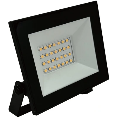 Afbeelding van V TAC VT 44022 B LED Schijnwerper E Serie IP65 Waterdicht Zwart 20W 1760 Lumen 6500K