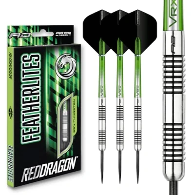 Afbeelding van RED DRAGON Featherlite 7: Steeltip Tungsten Dartpijlen Professioneel 18 gram