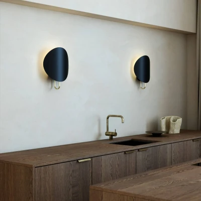 Afbeelding van DFTP by Nordlux Wandlamp Spargo, indirect licht, zwart/goud