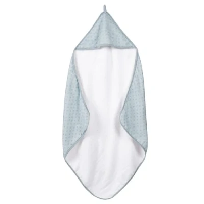 Afbeelding van roba Baumann GmbH 306120G228 capuchonhanddoek &#039;&#039;Lil Planet&#039;&#039; lichtblauw/sky, baby handdoek van katoen badstof en mosseline stof, 80x80 cm, blauw