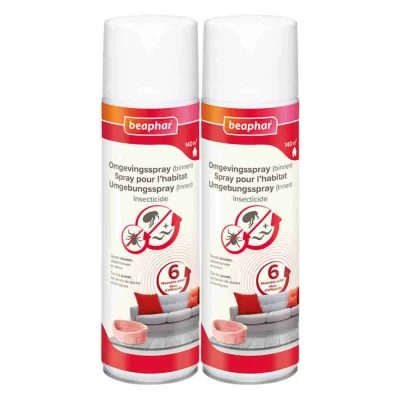 Afbeelding van 2x Beaphar Vlooienmiddel Omgevingsspray 500 ml