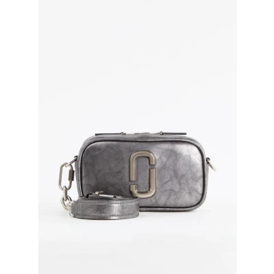 Afbeelding van Marc Jacobs dames The Big Shot crossbodytas van leer met afneembare schouderriem