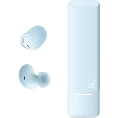 Afbeelding van soundcore A30i NEW, noise cancelling oordopjes, lipstick vormig ontwerp, klein, lichtgewicht comfort, helder geluid, 24 uur speeltijd, IP54, draadloze Bluetooth 5.4 L Light Blauw