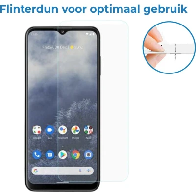 Afbeelding van Case2go Screenprotector voor Nokia G60 Case Friendly Gehard Glas Transparant