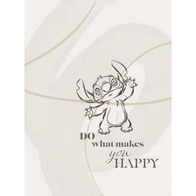 Afbeelding van Komar Artprint Disney Lilo and Stitch Do What Makes You Happy 300 x 280 cm (breedte hoogte) behang, vlies, woonkamer, slaapkamer (set)