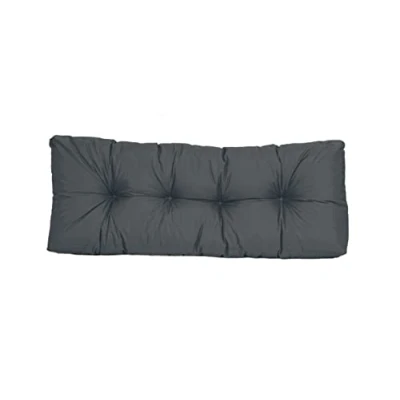 Afbeelding van Garden palletkussen, waterafstotend, premium zitkussen, gewatteerd, 120x80x18 cm, zitkussen voor europallets, palletmeubel, palletbekleding (120x40x20/10cm (rugkussen), antraciet)