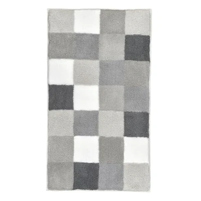 Afbeelding van Kleine Wolke Badmat Caro flanel grijs 60x105cm
