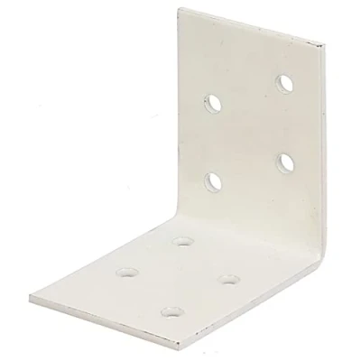 Afbeelding van Alberts, wit 330286 hoekverbindingen verzinkt, kunststof gecoat 50 x 40 mm