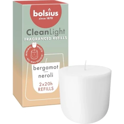Afbeelding van Bolsius Clean Light Fragranced Refills Bergamot &amp; Neroli 2ST