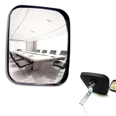 Afbeelding van HUOCAI Verkeersspiegel Groothoek Veiligheid Convex Familie Oprit Garage Ziekenhuis Parking Verkeersveiligheid Single Dot Spiegel, Binnen en Buiten, 16 x 19 cm (16 cm)