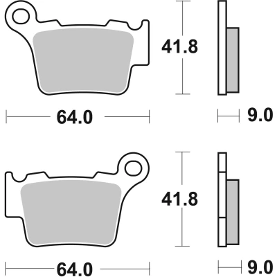 Afbeelding van Brembo S.p.A. Remblokken Off Road TT carbon keramiek 07BB27TT