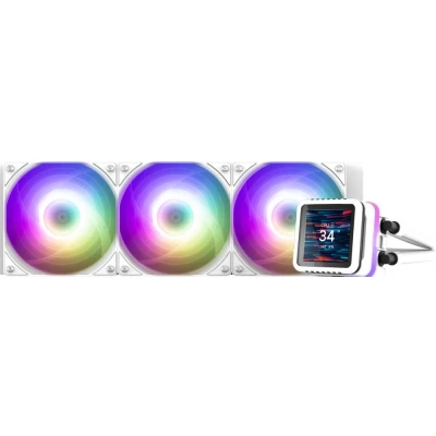 Afbeelding van Zalman KOI ALPHA2 DS 360mm AIO White, CPU waterkoelers, Wit