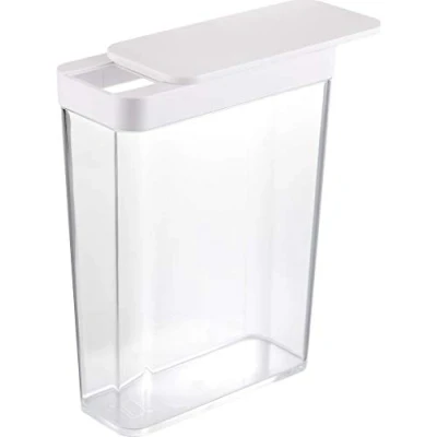 Afbeelding van Yamazaki Voedselcontainer Tower Transparant Wit 18,7x8,5x24,5cm