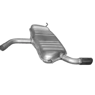 Afbeelding van POLMO 01.107 Einddemper Achter voor voertuigen met katalysator AUDI: A3 Hatchback (8P1) 1.6, 1.6 FSI 2003 2012