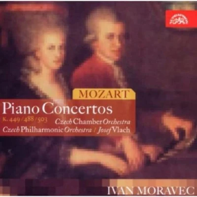 Afbeelding van Ivan Moravec, Czech Philharmonic Orchestra, Josef Vlach Mozart: Piano Concertos 14, 23 &amp; 25 (CD)