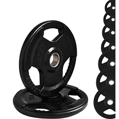 Afbeelding van G5 HT SPORT Olympion Rubberen halterschijven van gietijzer gat Ø 50 mm voor sportschool en home gym 1,25 tot 25 kg halters lange (2 x 10 kg)