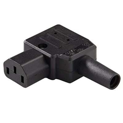 Afbeelding van PremiumCord Voeding 230 V bus schuin 90, 10A, IEC C13, kleur zwart