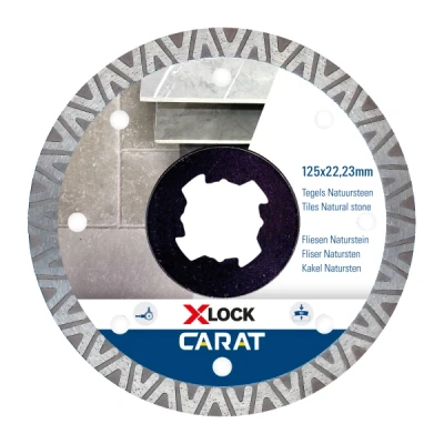 Afbeelding van Carat Diamantzaag slijpschijf X lock Tegels Ø125x22,23 MM CTXLOCK125