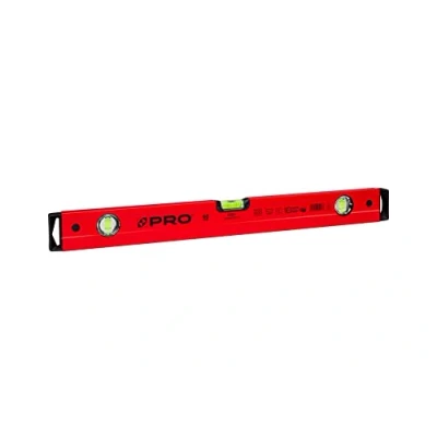 Afbeelding van PRO800 waterpas 60 cm met ergonomisch profiel ERS+ (Easy Reading System) Precieze antischokabsorberende eindkappen kleur rood