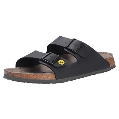 Afbeelding van Birkenstock Muiltjes, Dames, Maat: 44, Black Imitatieleer/ textiel