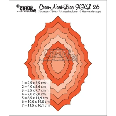 Afbeelding van Crealies Crea Nest Lies XXL Stansen No. 26 (CLNestXXL26)