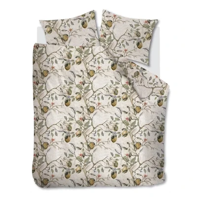 Afbeelding van At Home With Marieke AHWM Dekbedovertrek Lemon Tree Offwhite 240x200 Wit