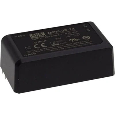 Afbeelding van Mean Well MPM 30 24ST AC/DC PSU (print) 24 V DC 1.3 A