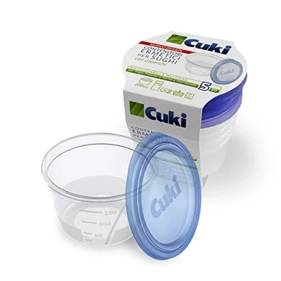 Afbeelding van Cuki Frischhaltedosen für Saucen, transparent, 5 Stück (1 Packung)