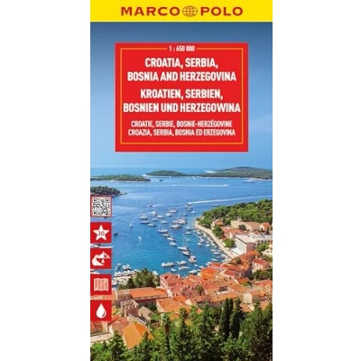 Afbeelding van Marco Polo Kroatie, Servië, Bosnië: wegenkaart 1:650.000