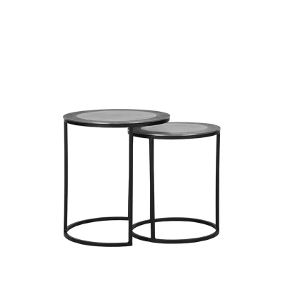 Afbeelding van LABEL51 Salontafel Set Pair Antiek ash Metaal 40 cm Majorr